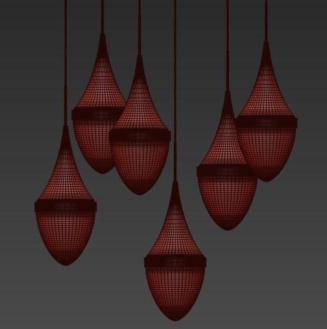 Tech Lighting Pendants 3D model_1