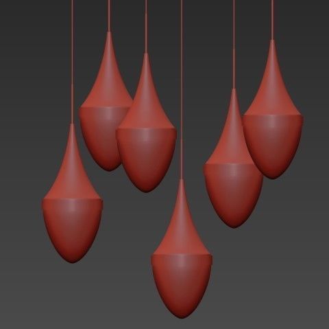 Tech Lighting Pendants 3D model_4