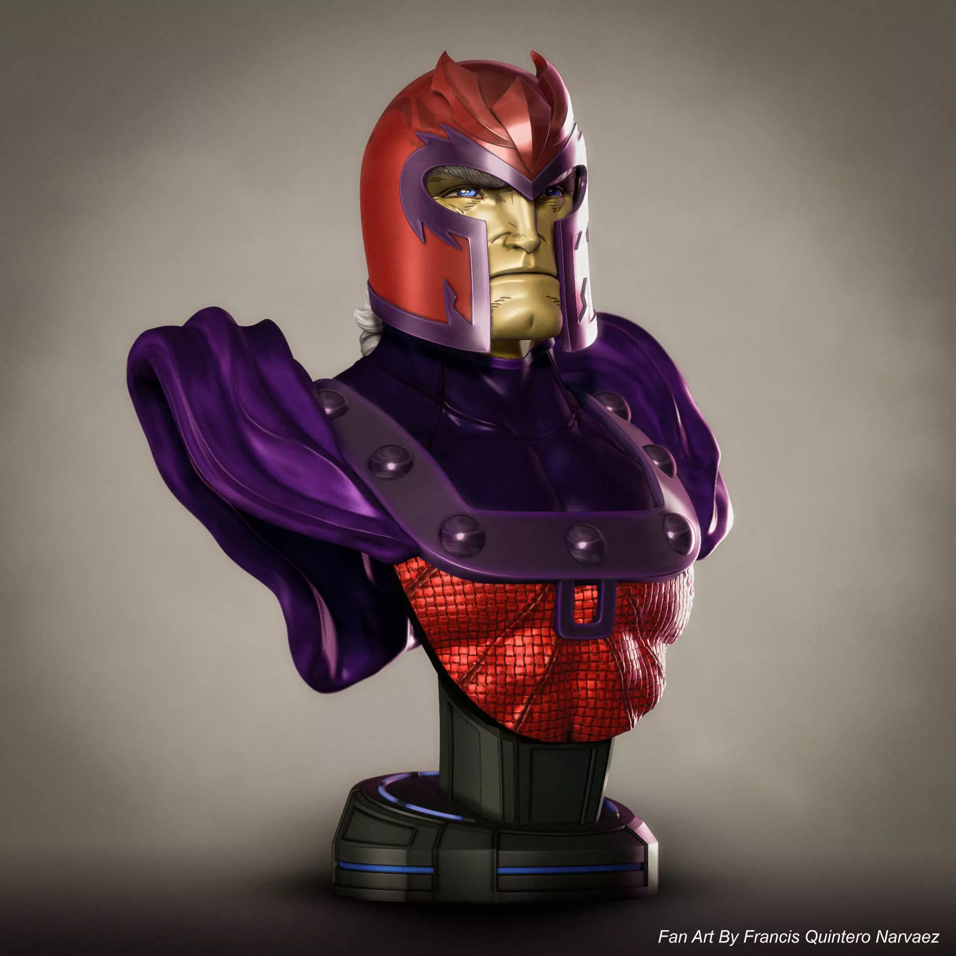 Campbells Magneto Bust 3D print model