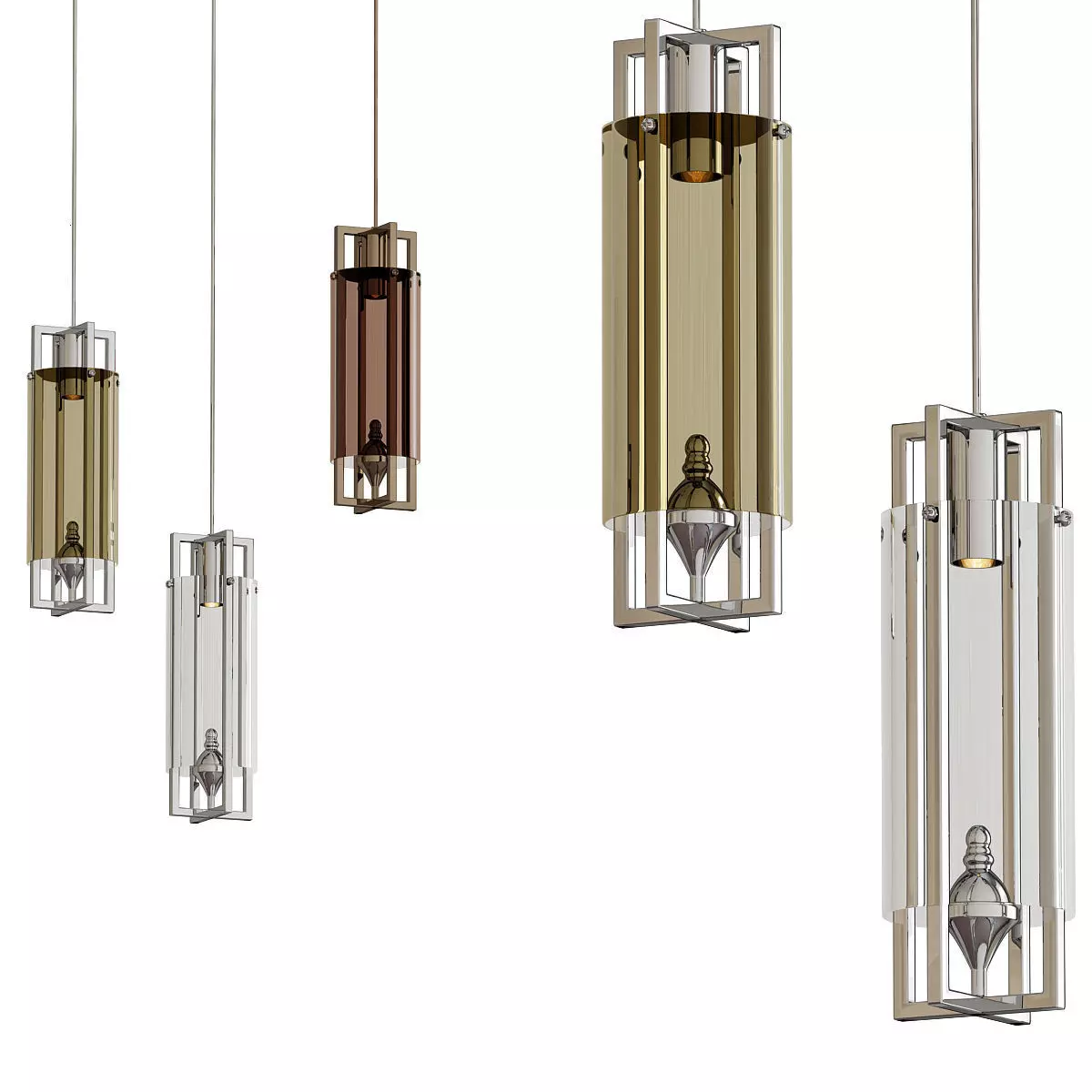 Tech Lighting Pendants 2 3D model_0