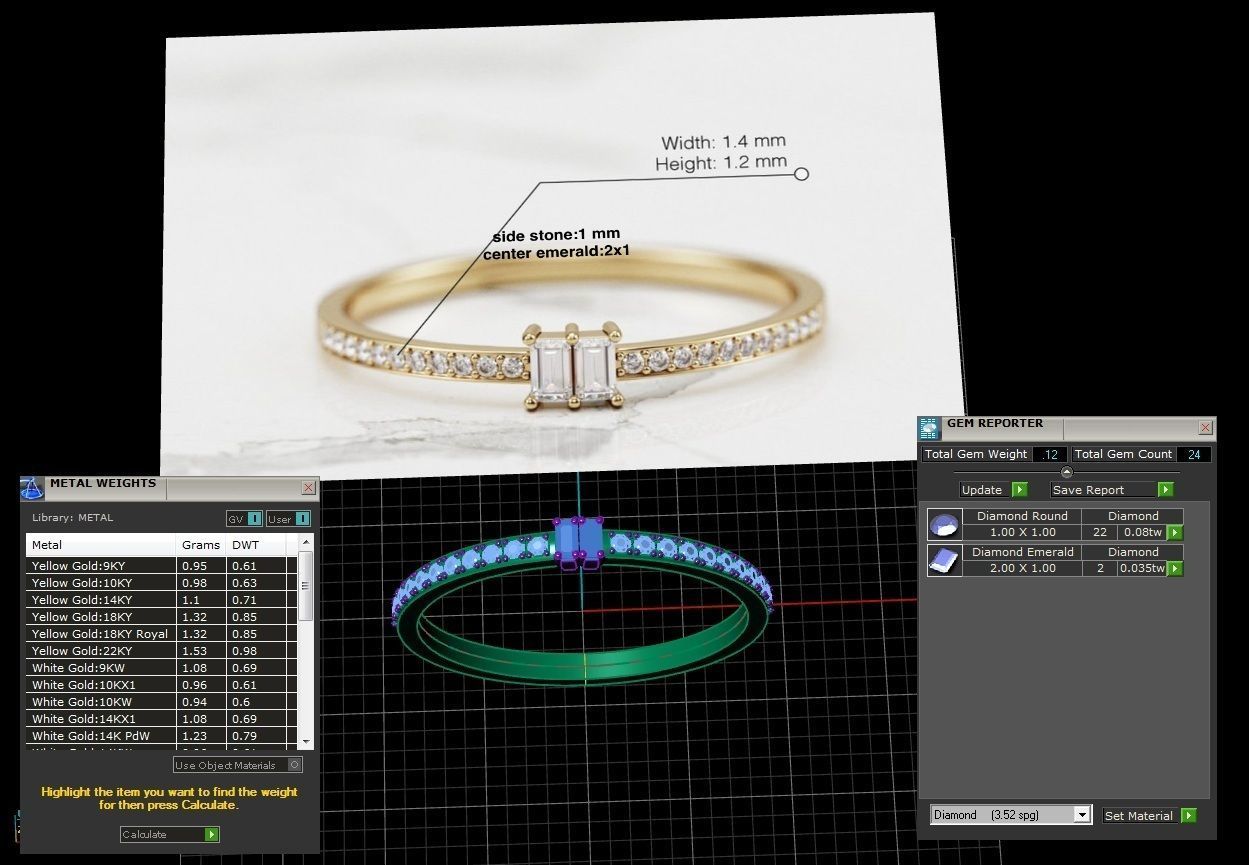 Jewelry Ring 3D print model_1