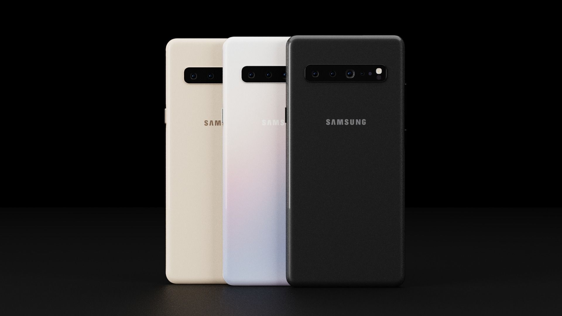 Samsung Galaxy S10 5G In All Official Colors Free low-poly 3D model_4