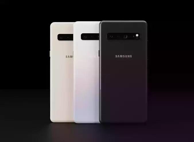 Samsung Galaxy S10 5G In All Official Colors Free low-poly 3D model