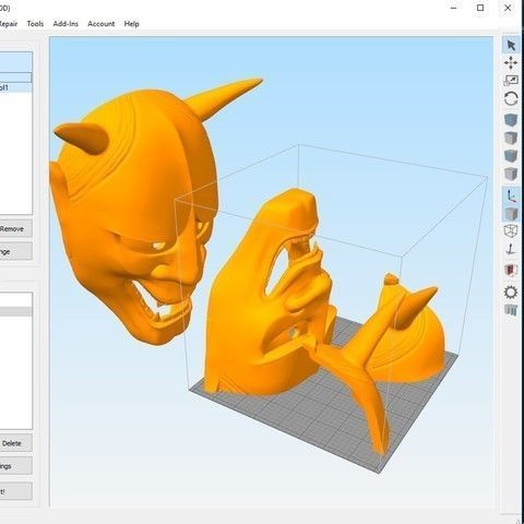 ONI MASK 3D print model_1