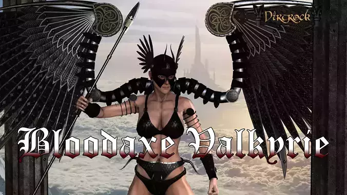 Bloodaxe Valkyrie Low-poly 3D model