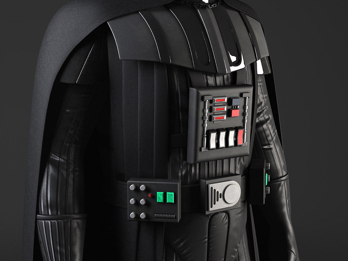 StarWars Darth Vader Rigged 3D model_5