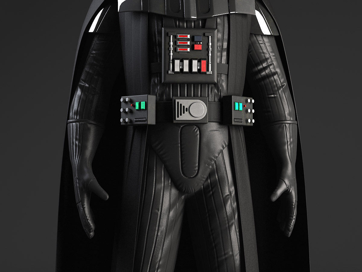 StarWars Darth Vader Rigged 3D model_4