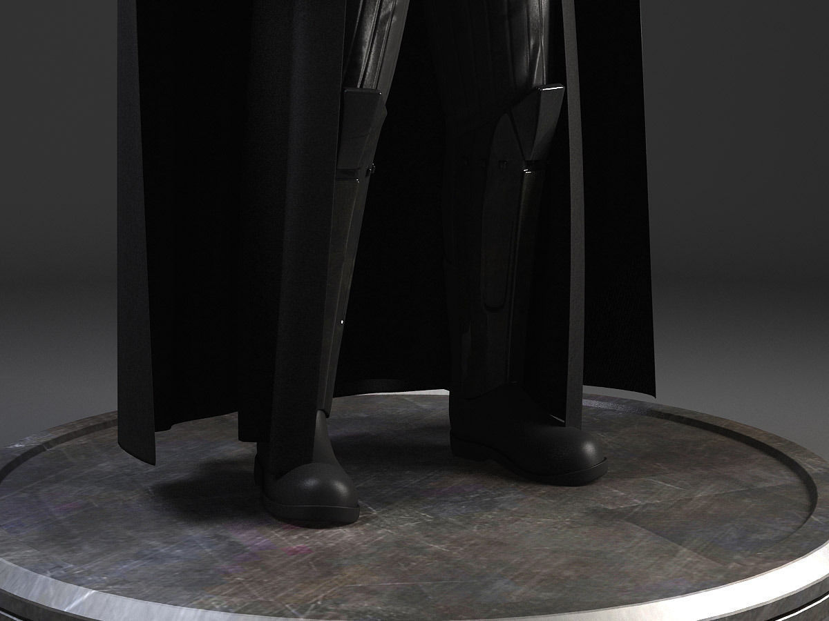 StarWars Darth Vader Rigged 3D model_3