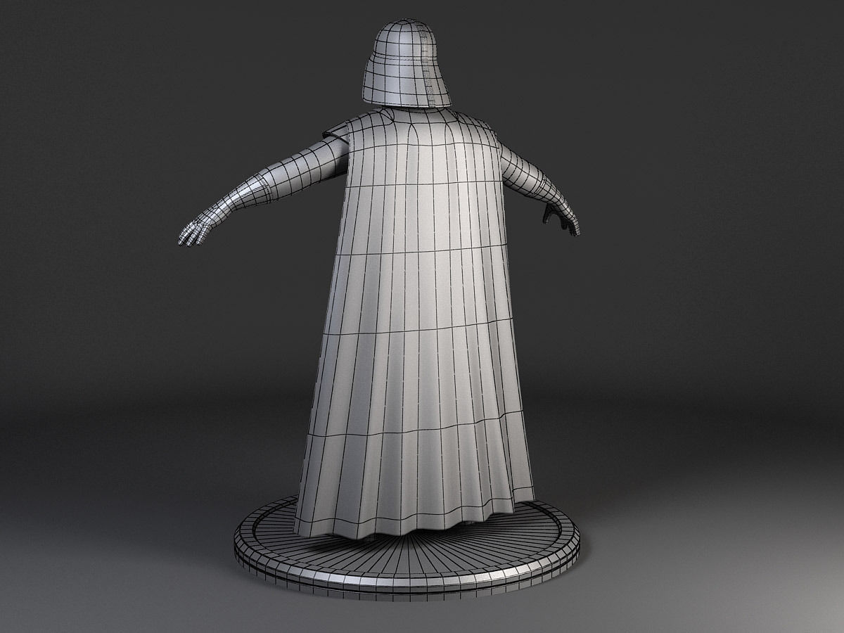 StarWars Darth Vader Rigged 3D model_11
