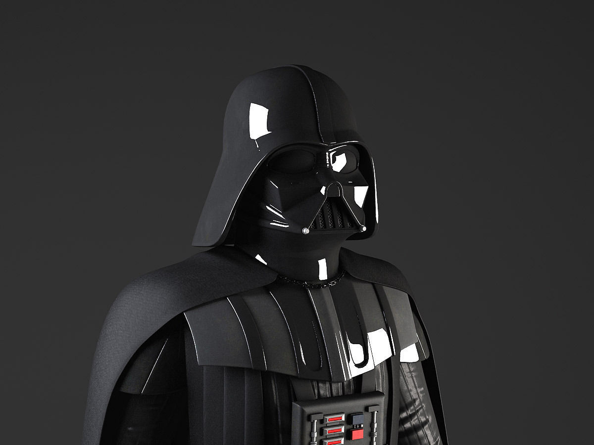 StarWars Darth Vader Rigged 3D model_2