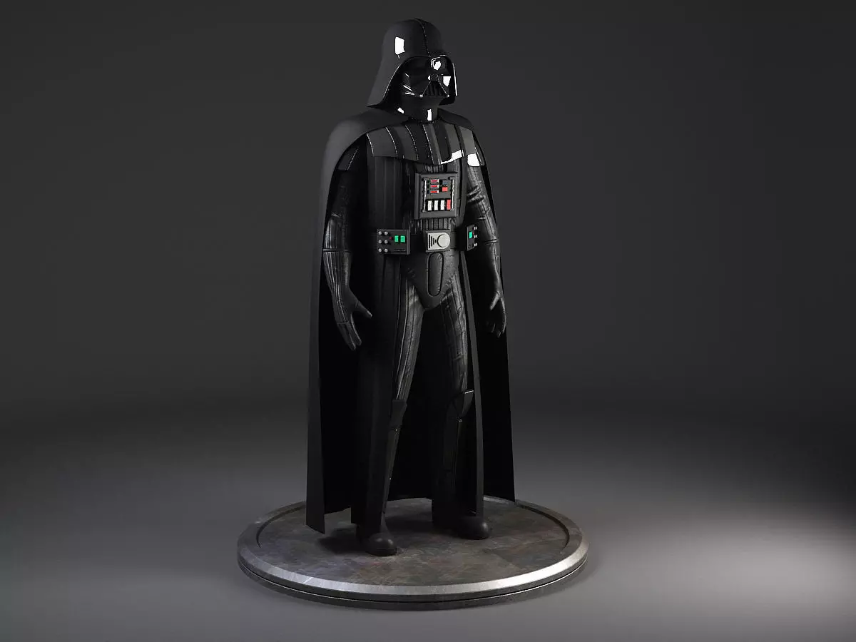 StarWars Darth Vader Rigged 3D model_0