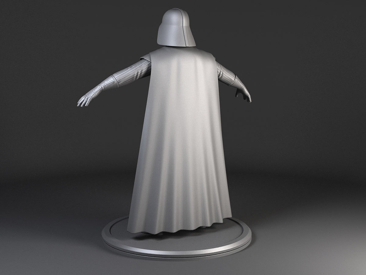 StarWars Darth Vader Rigged 3D model_8
