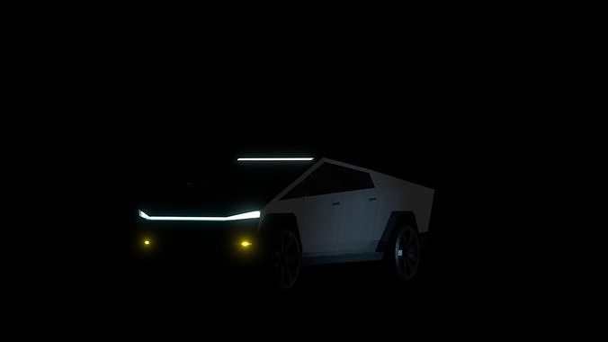 Tesla Cybertruck Free low-poly 3D model