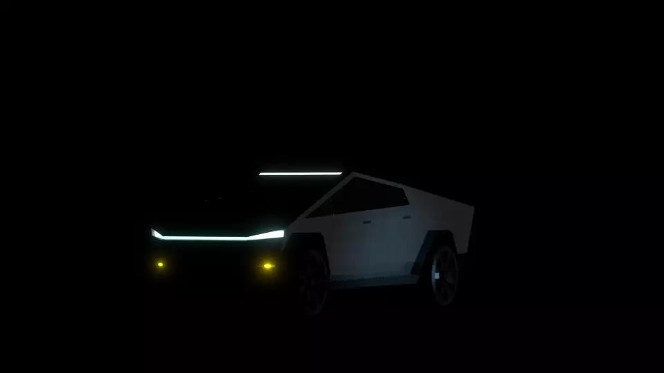 Tesla Cybertruck Free low-poly 3D model_0