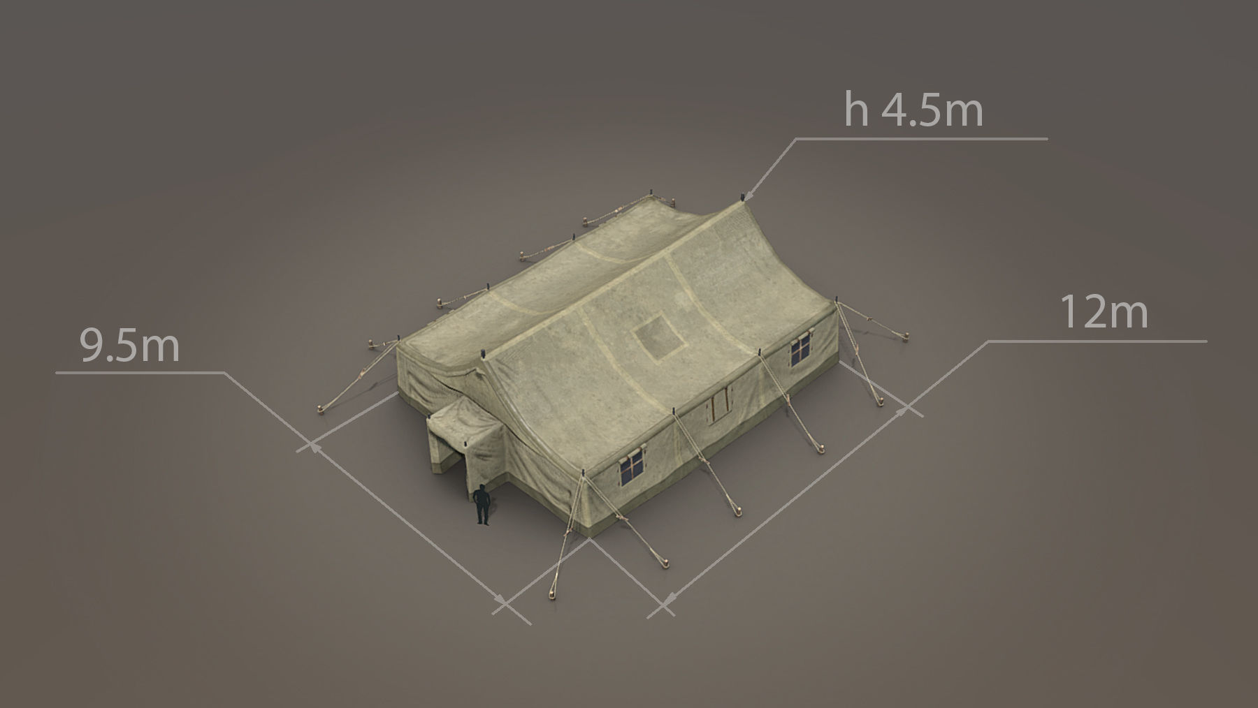 Military Tent 01 FourLiveries Low-poly 3D model_13