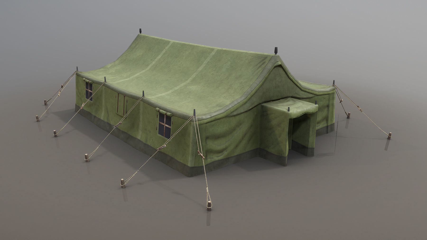 Military Tent 01 FourLiveries Low-poly 3D model_6