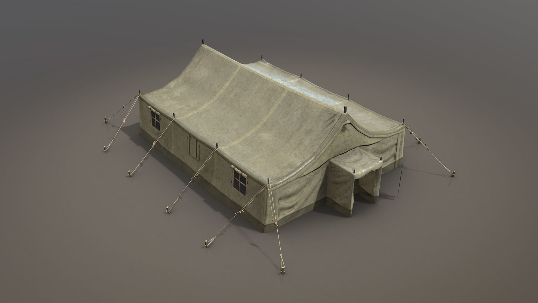 Military Tent 01 FourLiveries Low-poly 3D model_8