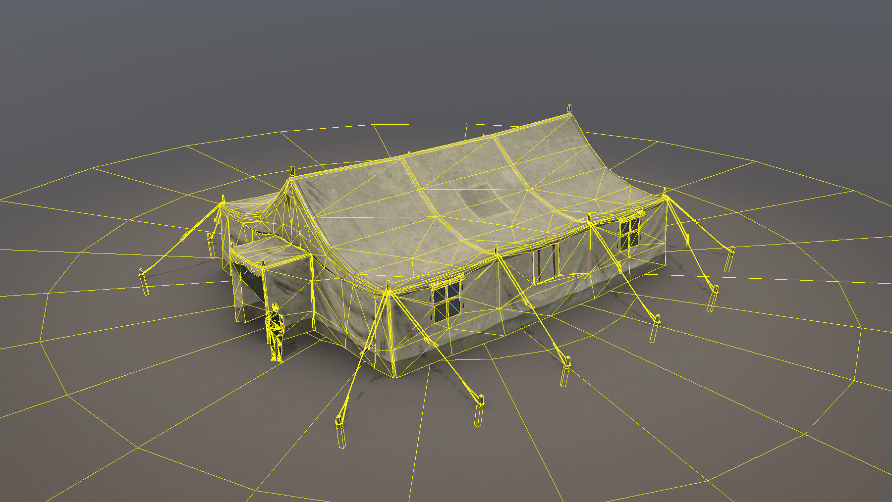 Military Tent 01 FourLiveries Low-poly 3D model_11