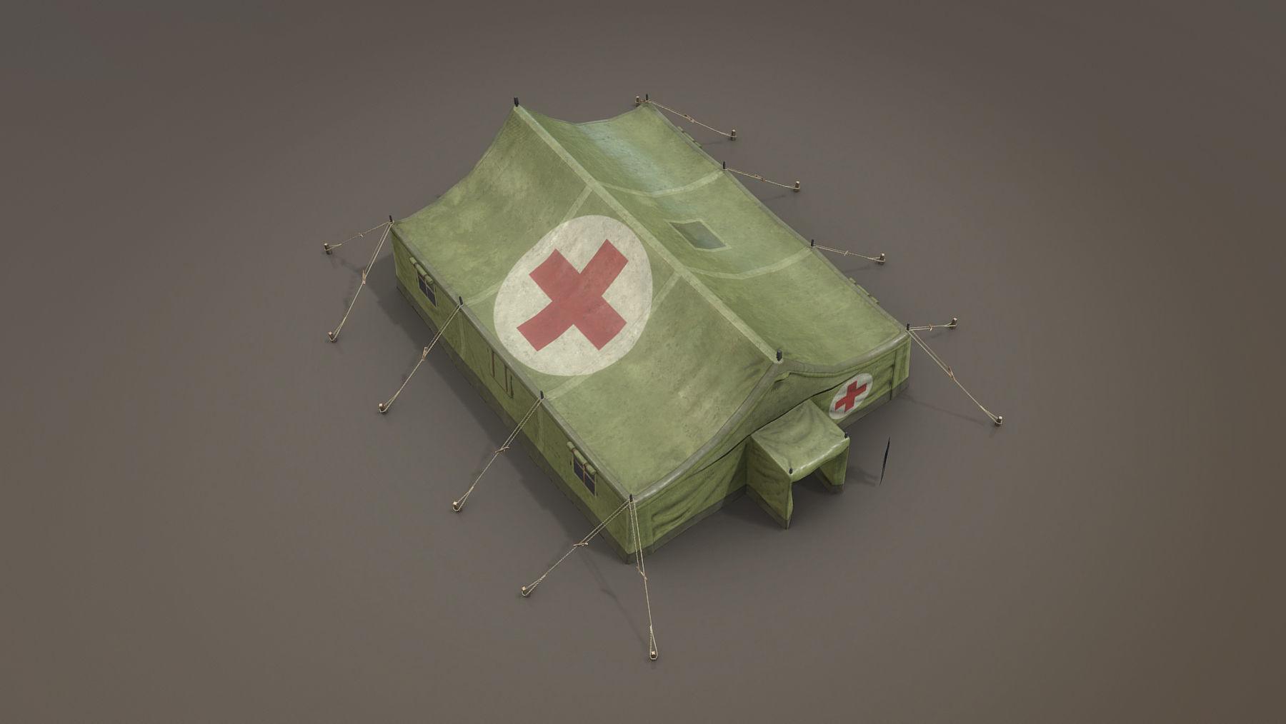 Military Tent 01 FourLiveries Low-poly 3D model_2
