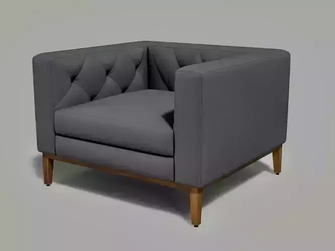 ITALIA TUFTED SHELTER ARM CHAIR