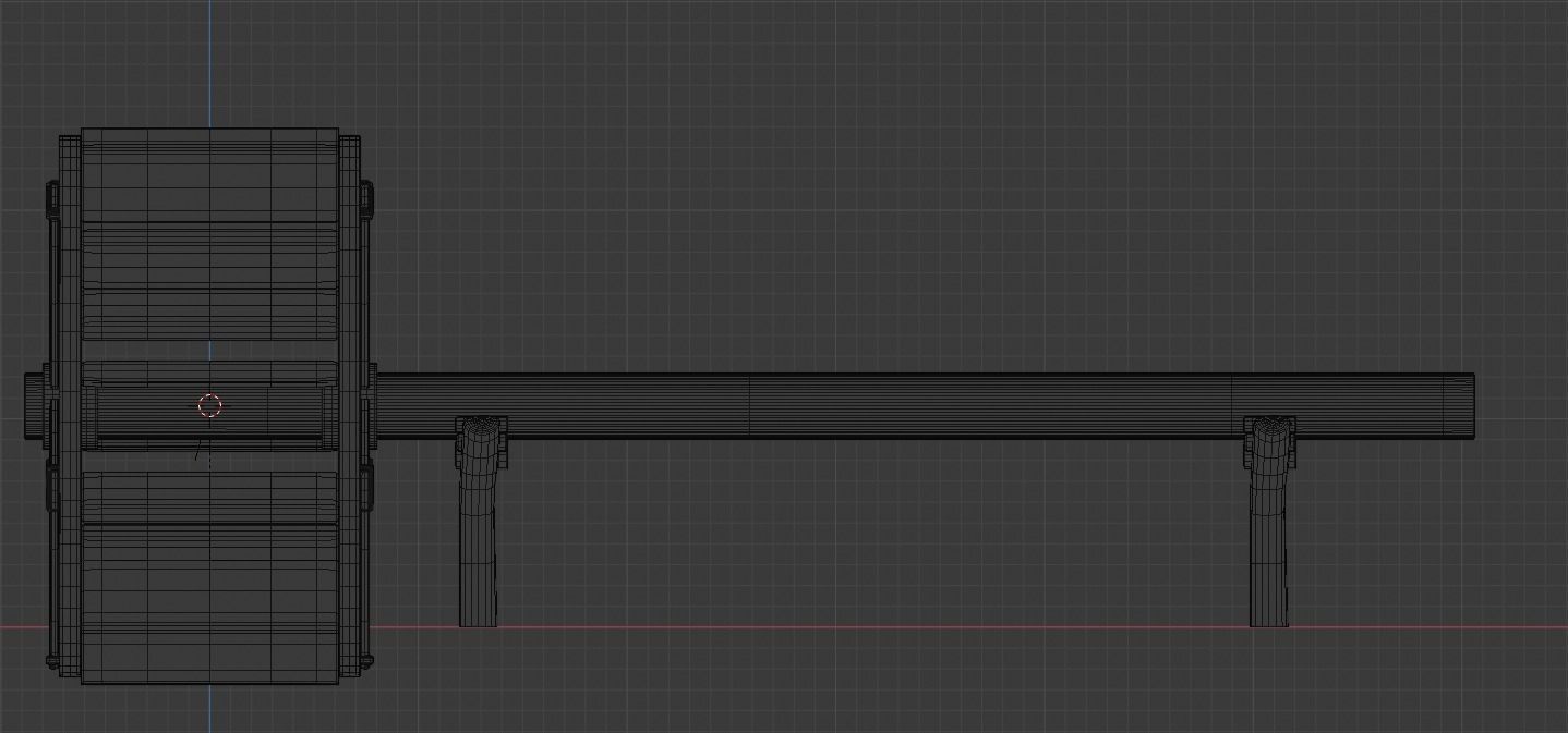 Water wheel Wooden oldstyle Free 3D model_6