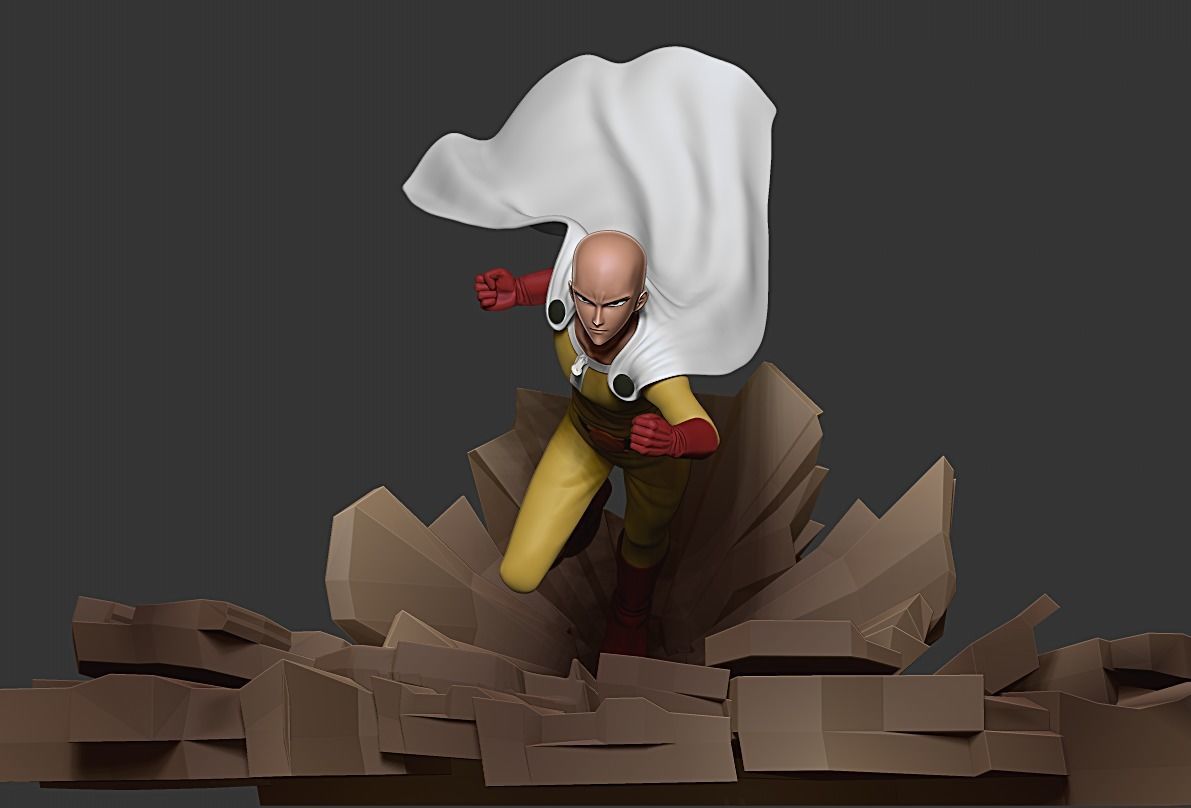 ONE PUNCH-MAN   Saitama 3D print model_1