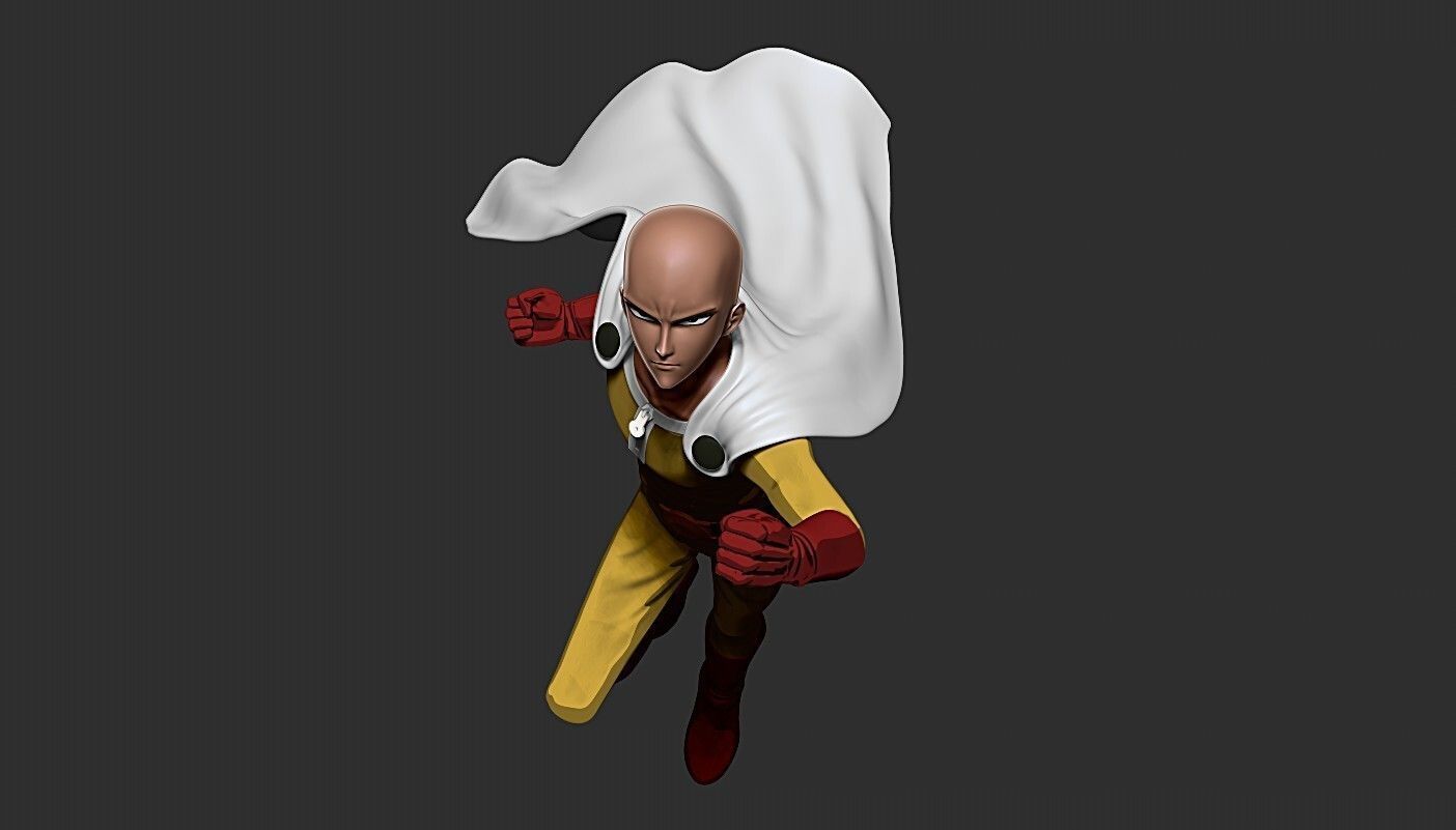 ONE PUNCH-MAN   Saitama 3D print model_3