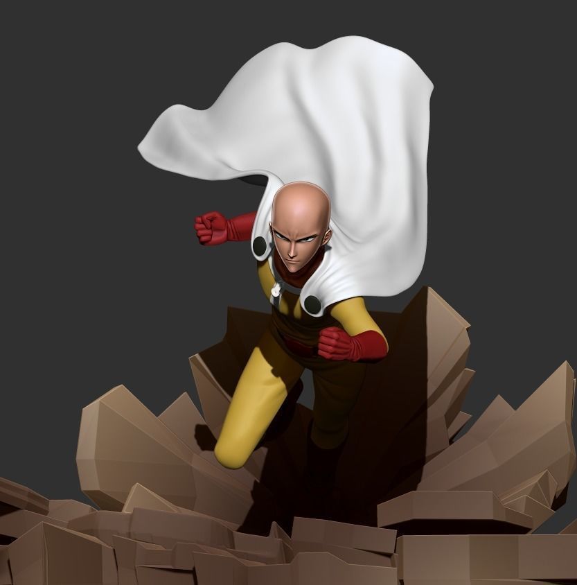ONE PUNCH-MAN   Saitama 3D print model_2
