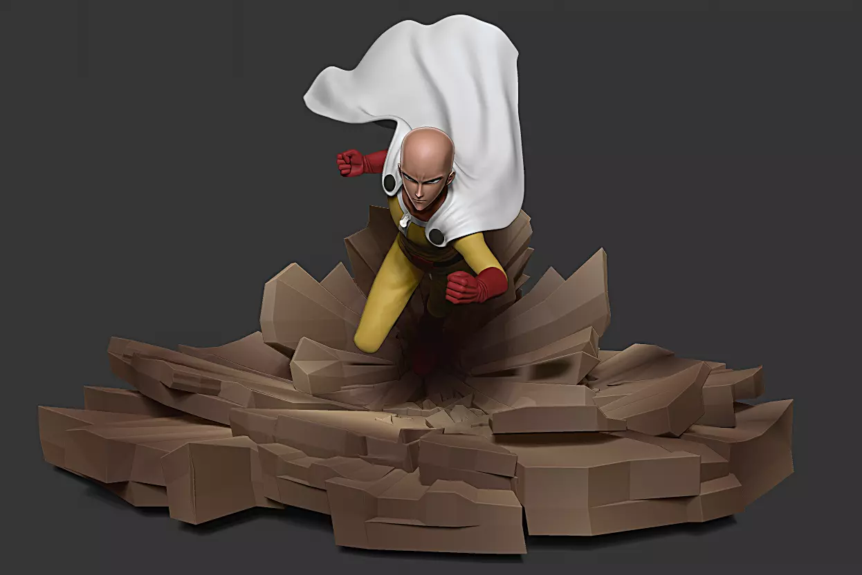 ONE PUNCH-MAN   Saitama 3D print model_0