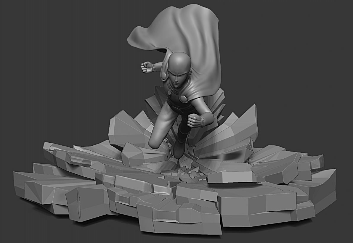 ONE PUNCH-MAN   Saitama 3D print model_8