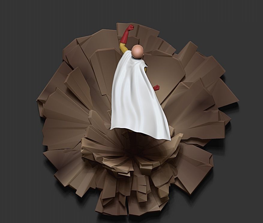 ONE PUNCH-MAN   Saitama 3D print model_7