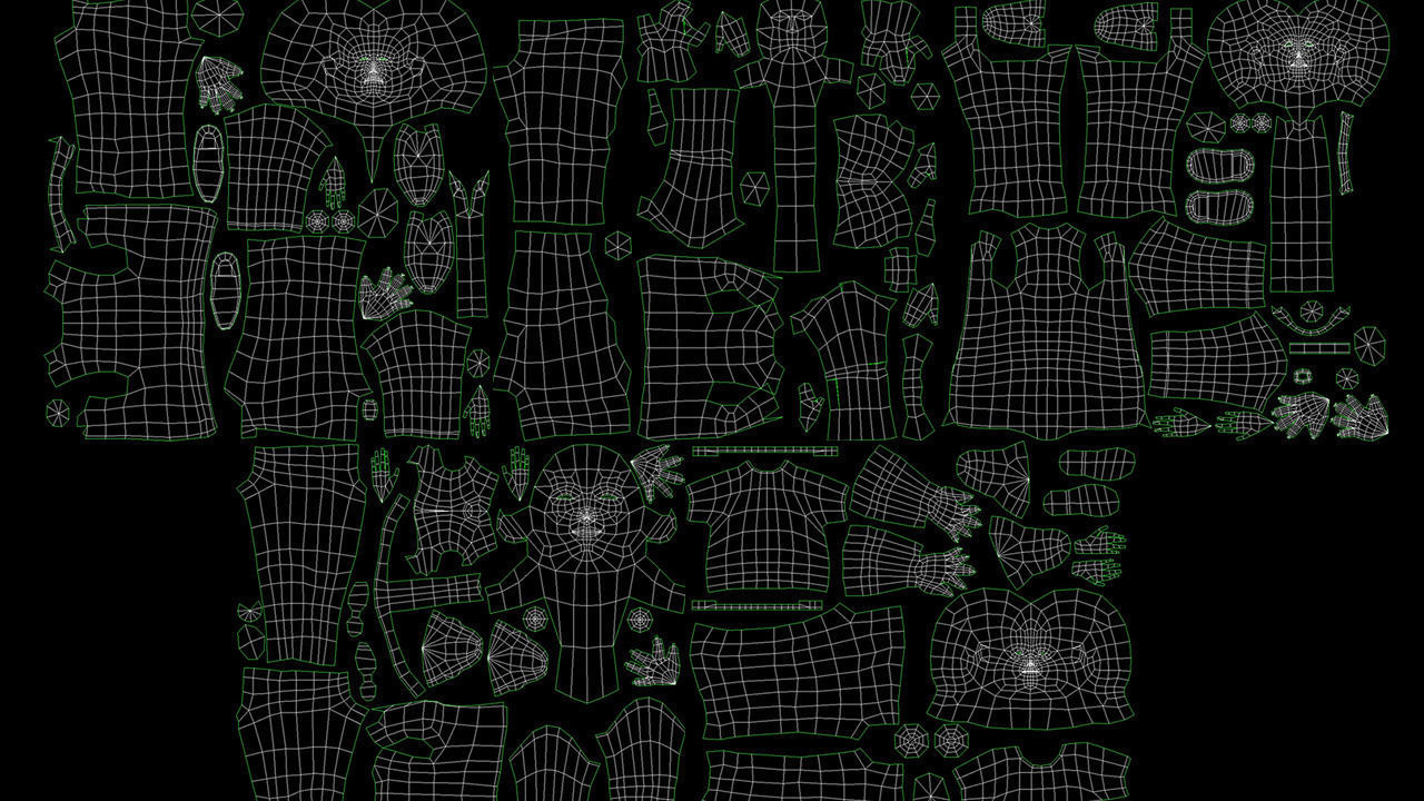 People casual Low-poly 3D model_6