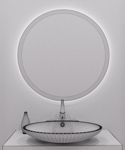 Illuminated Mirror 25 3D model_4