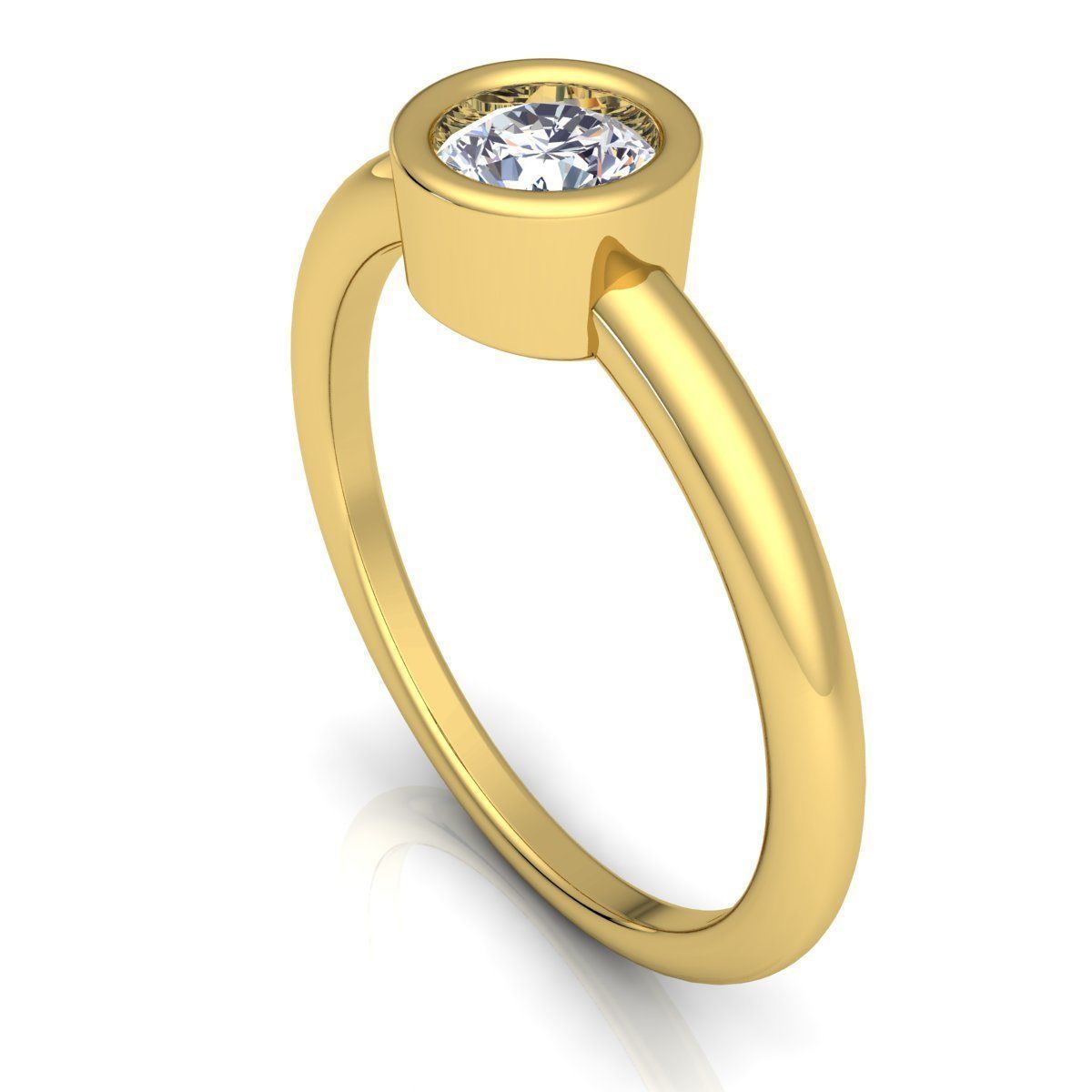 Woman Ring 3D print model_6