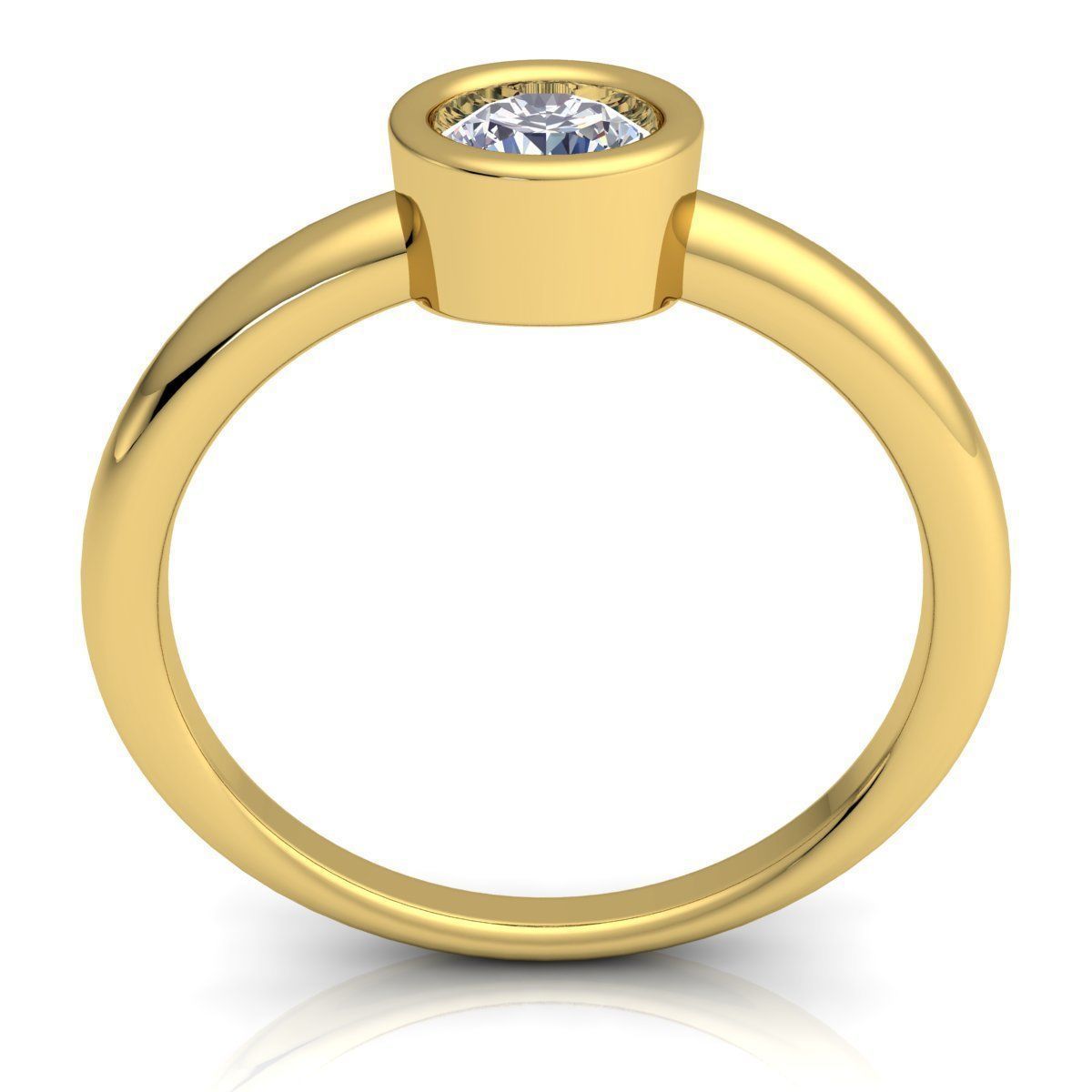 Woman Ring 3D print model_3