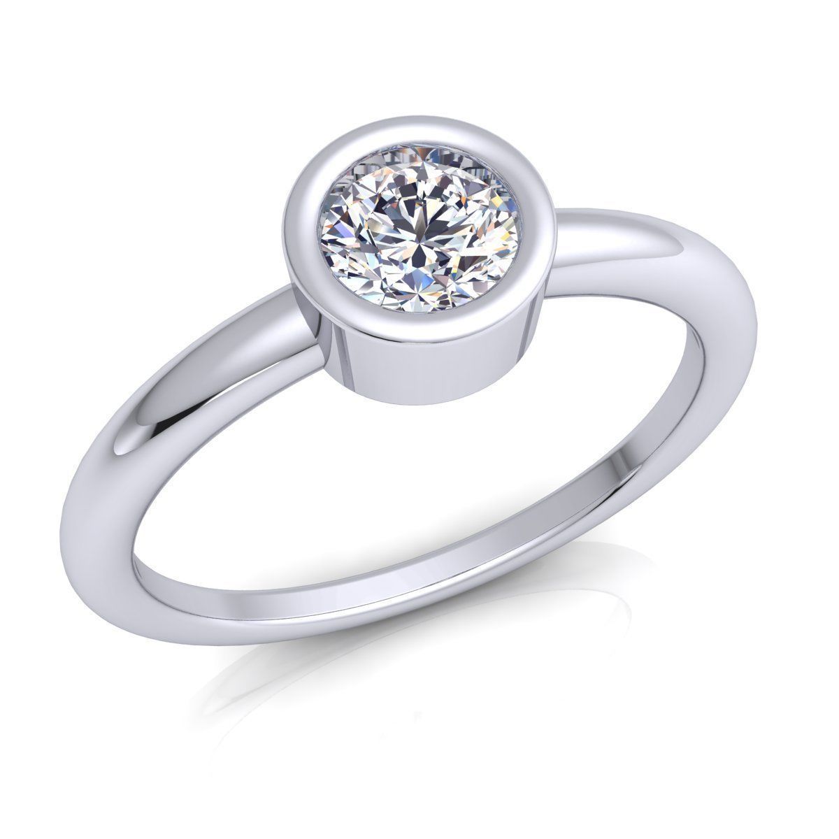 Woman Ring 3D print model_2