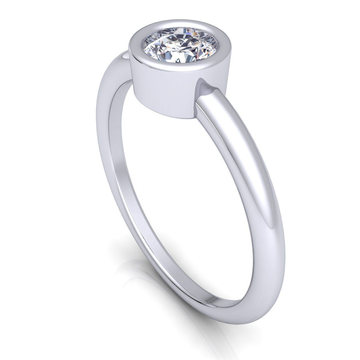 Woman Ring 3D print model_8