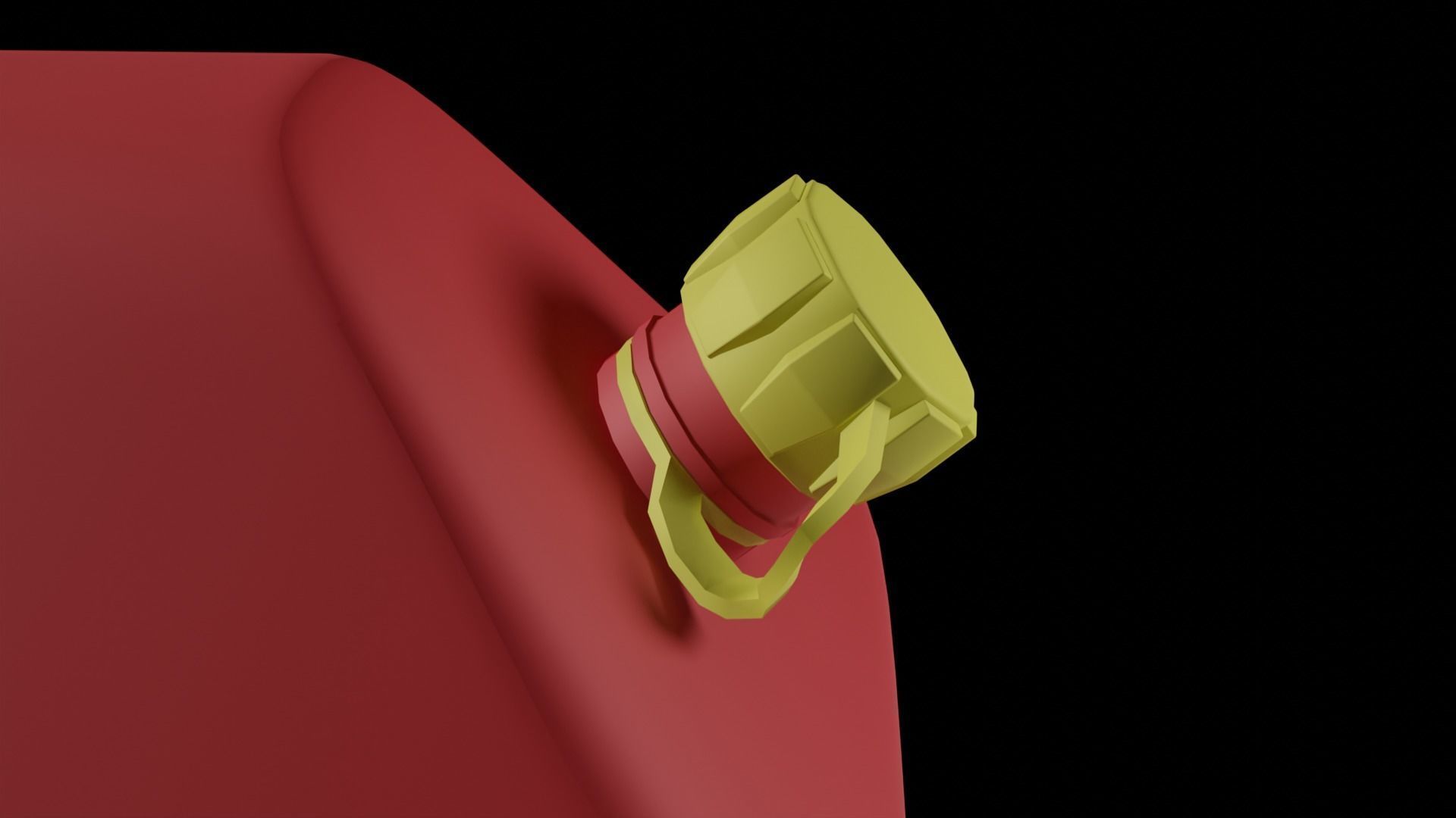 Rectangular Gas Can Low-poly 3D model_13