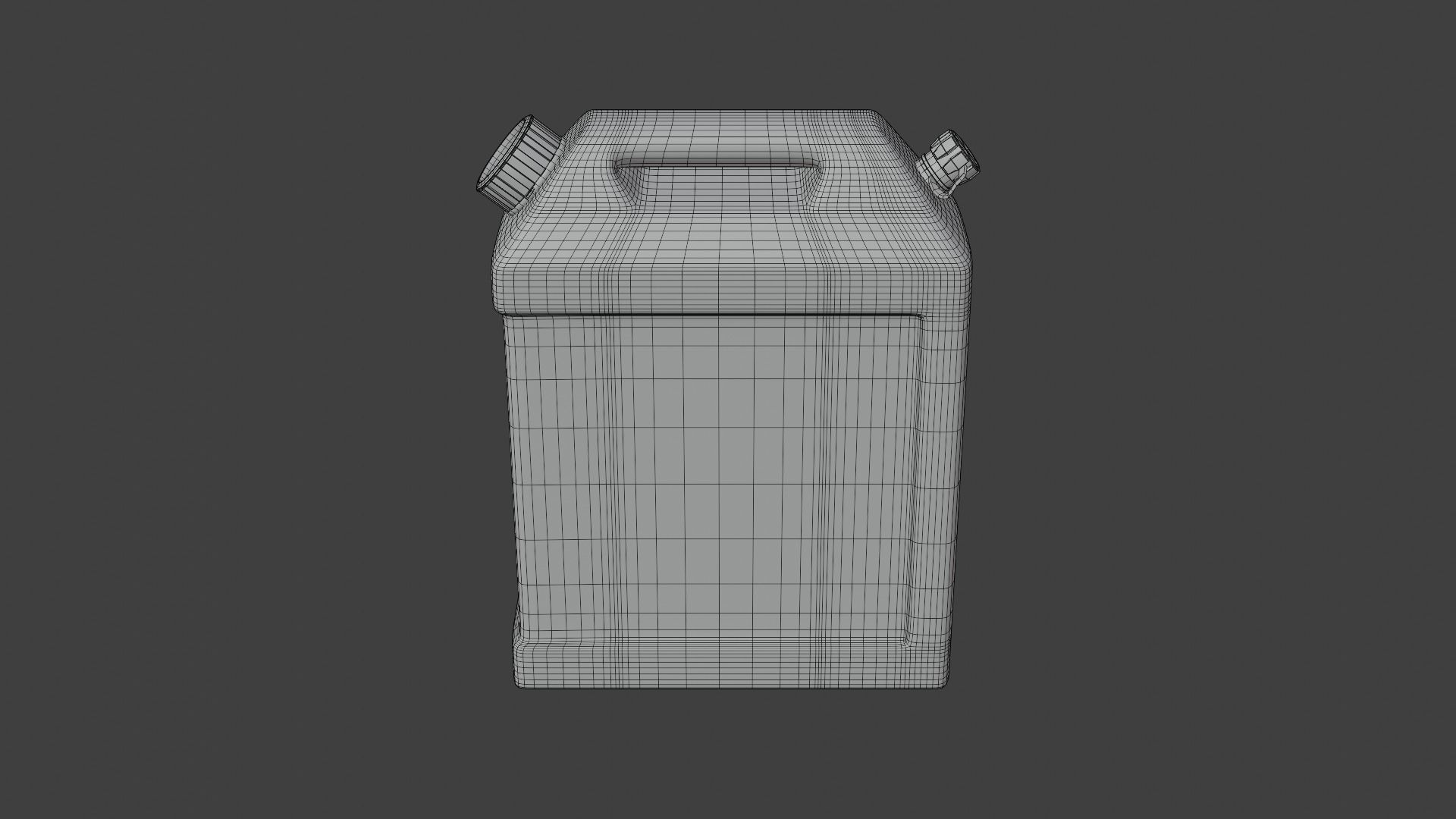 Rectangular Gas Can Low-poly 3D model_16