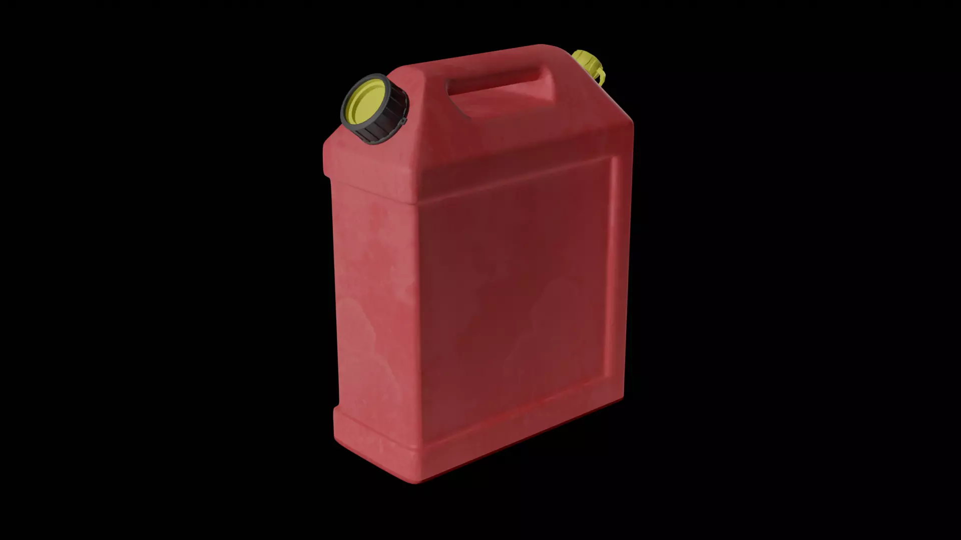 Rectangular Gas Can Low-poly 3D model_0
