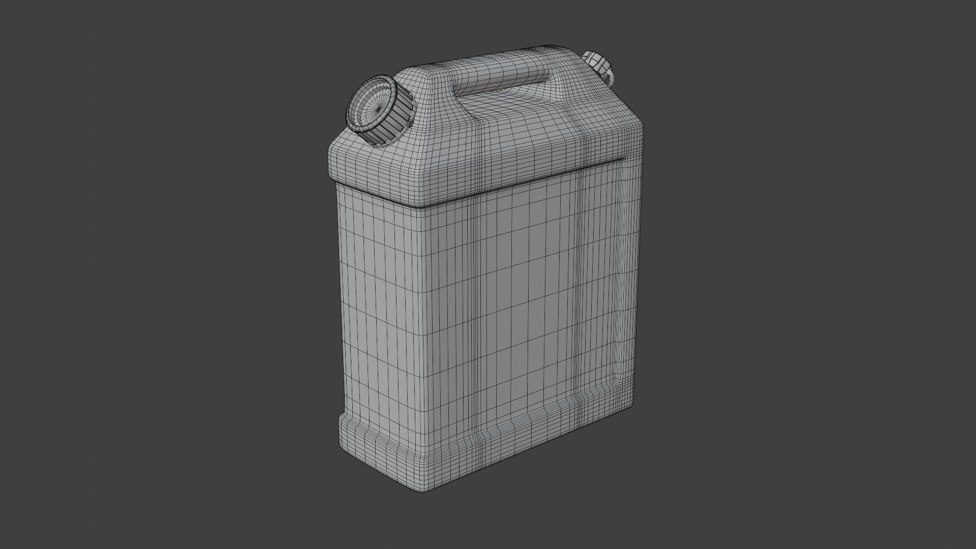 Rectangular Gas Can Low-poly 3D model_15