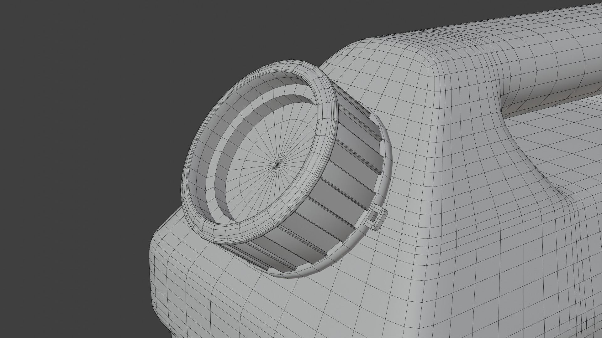 Rectangular Gas Can Low-poly 3D model_17