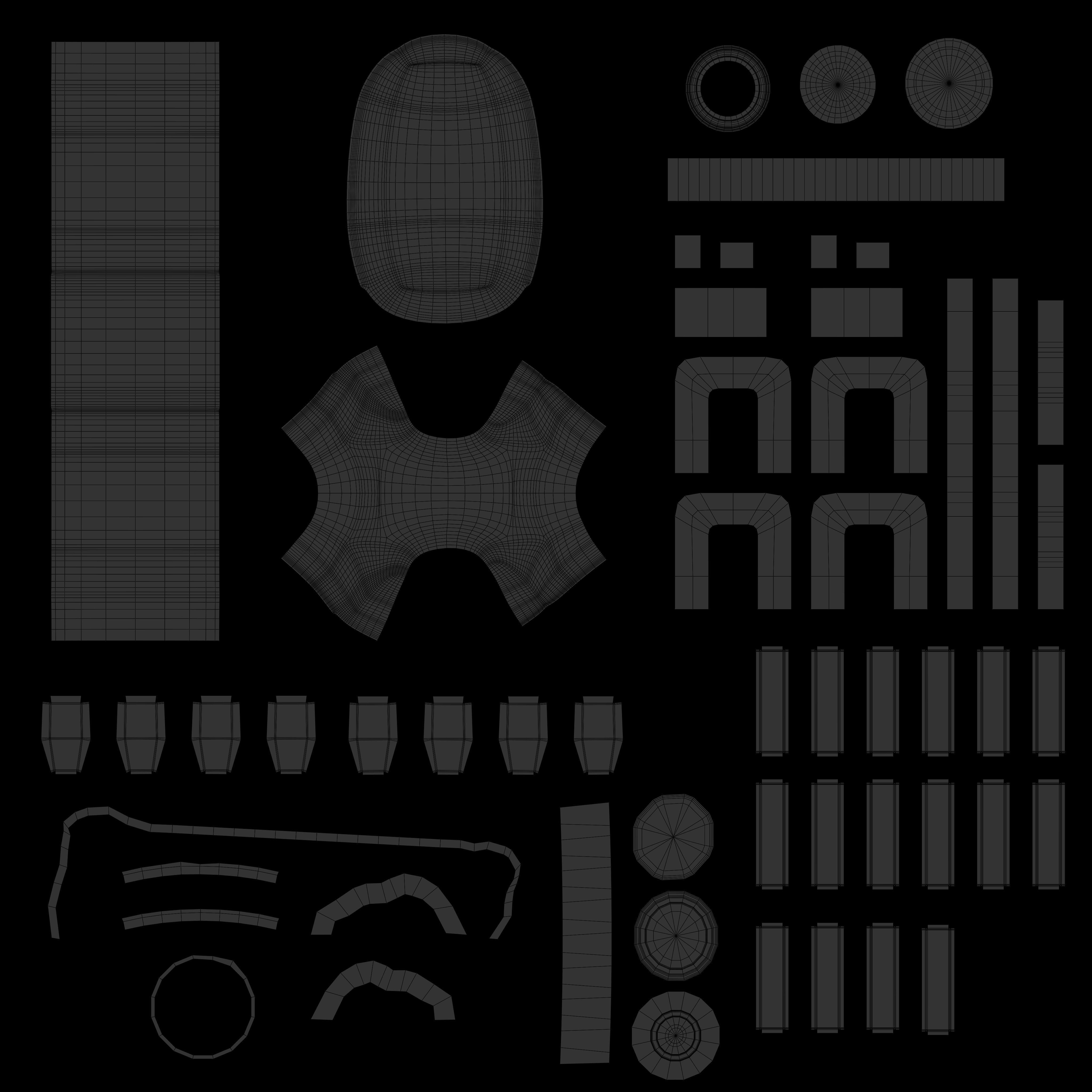 Rectangular Gas Can Low-poly 3D model_19