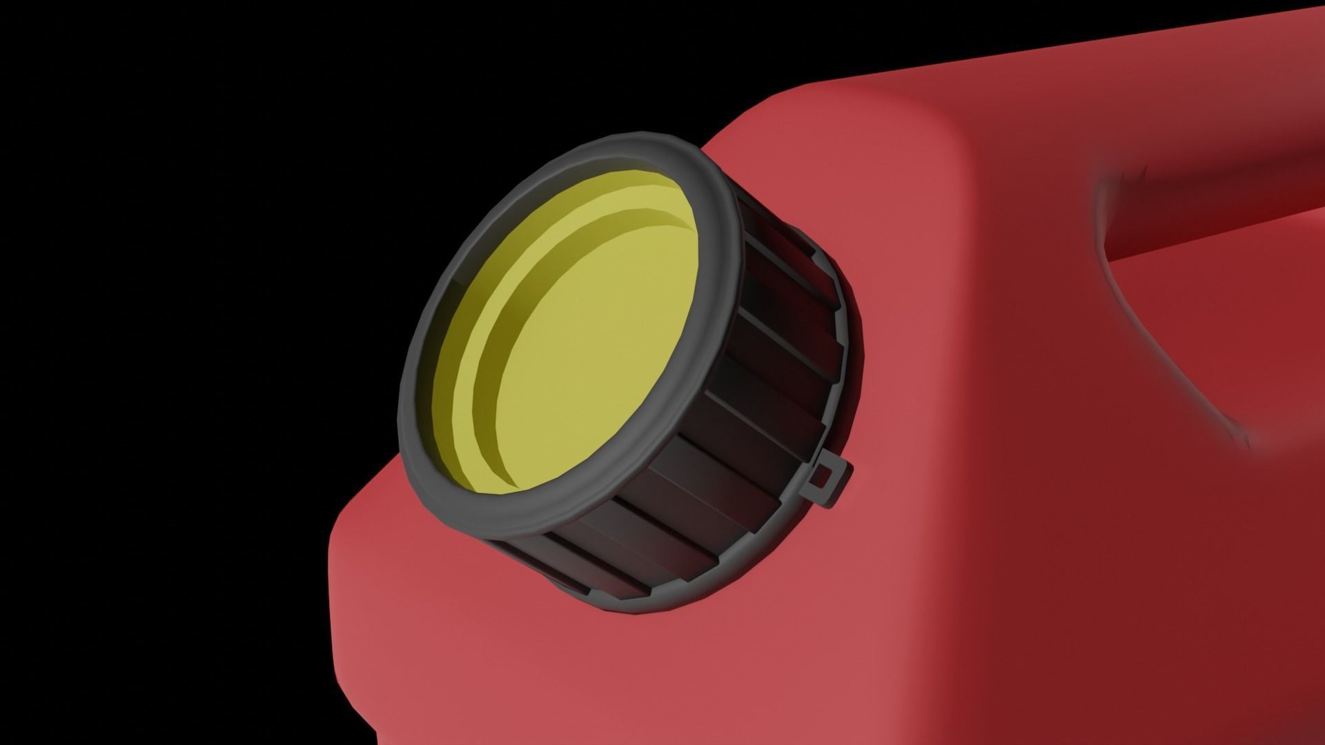 Rectangular Gas Can Low-poly 3D model_12