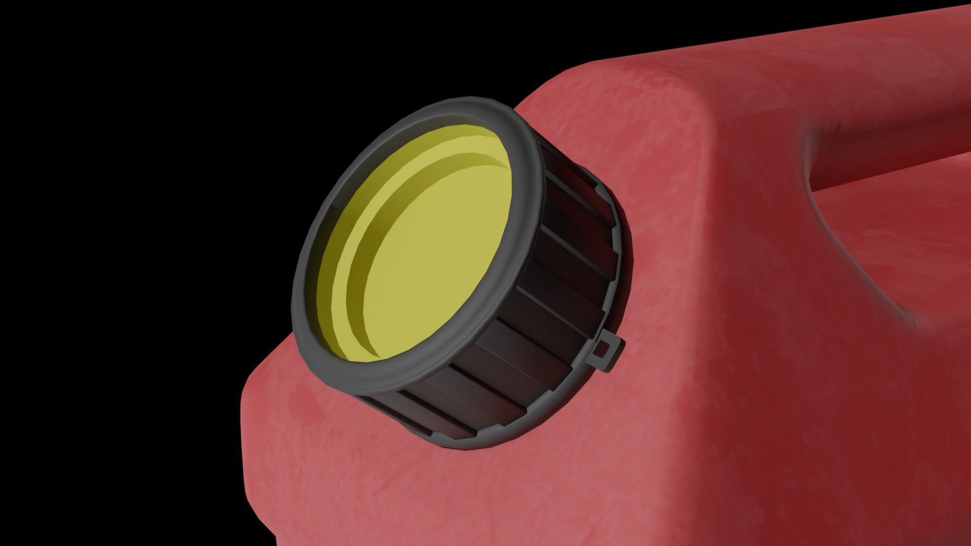Rectangular Gas Can Low-poly 3D model_6