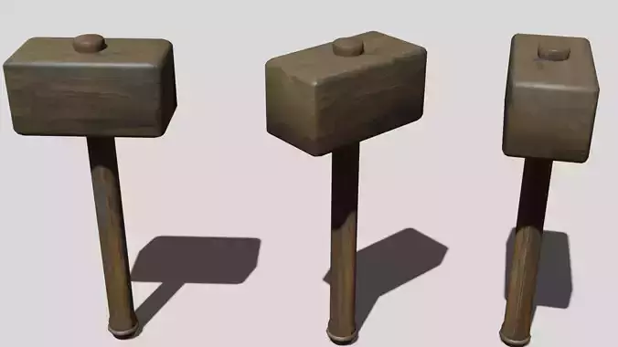 Wooden hammer