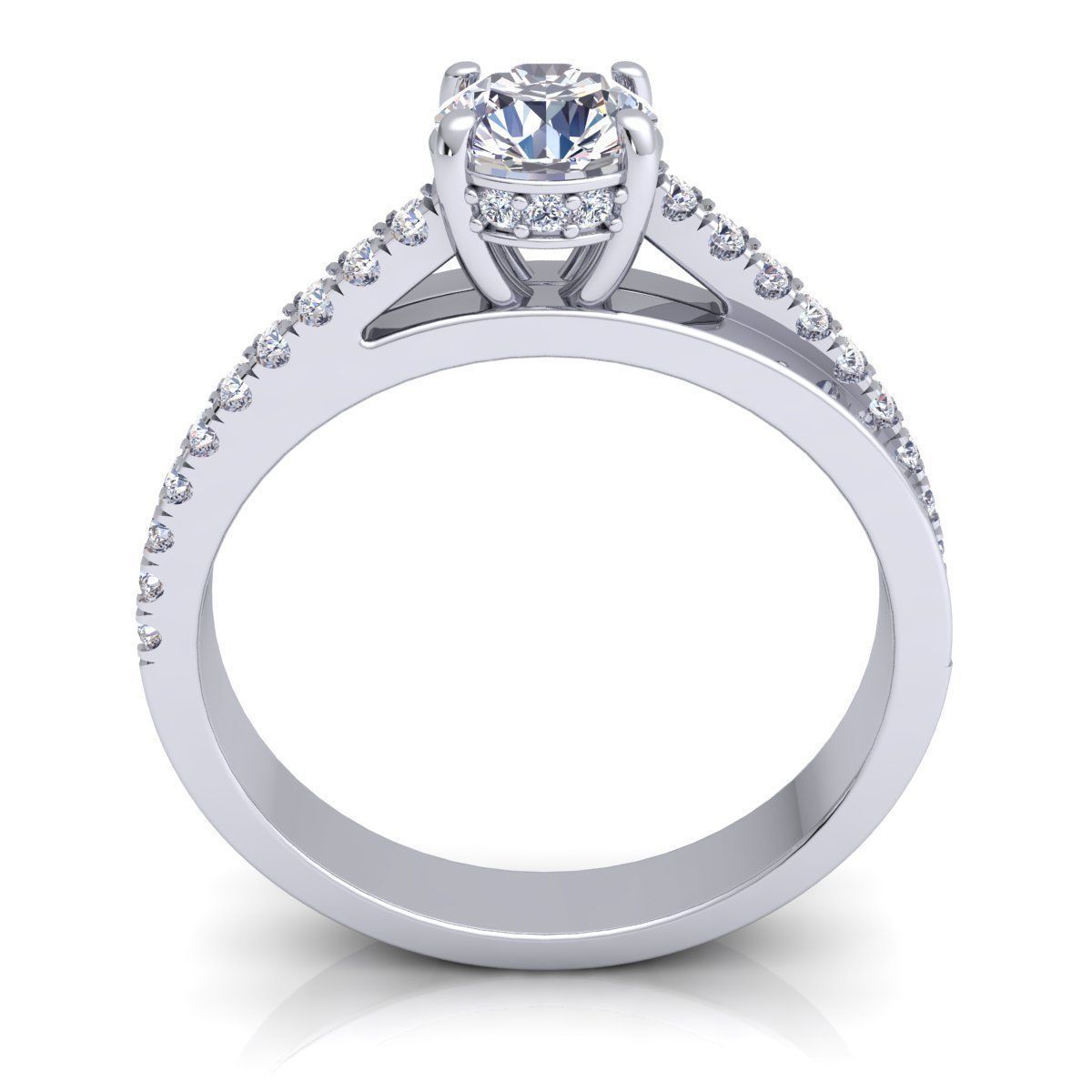 Woman Ring 3D print model_5