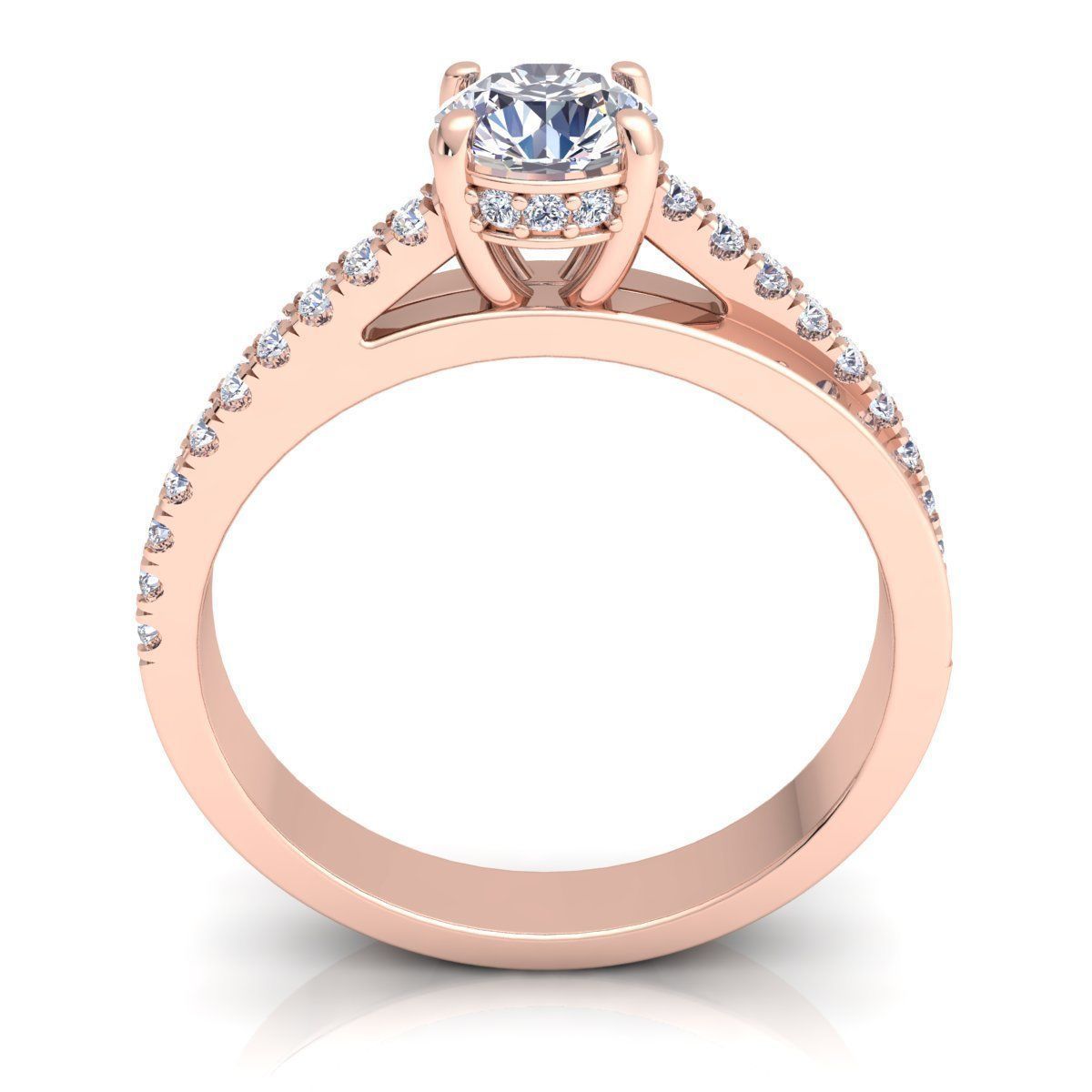 Woman Ring 3D print model_4