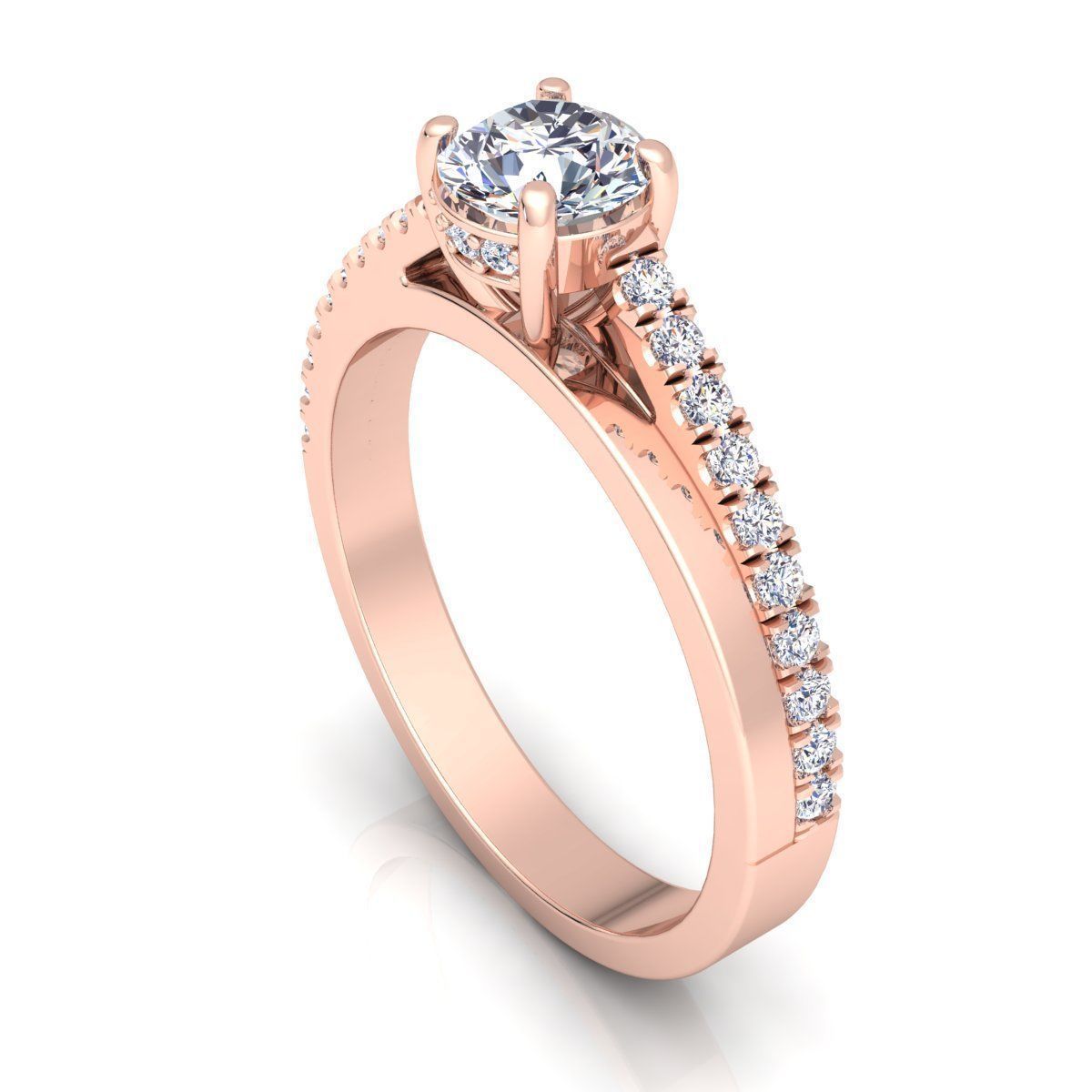 Woman Ring 3D print model_7