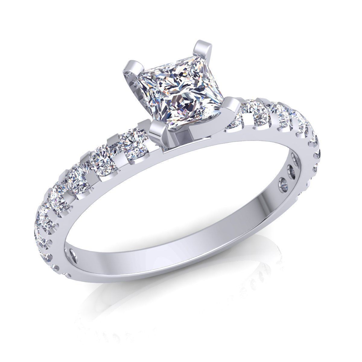 Engagement Ring  3D print model_2